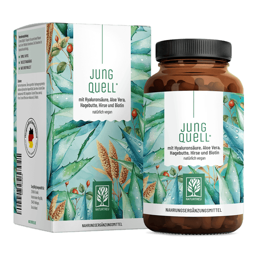 Jungquell mit-Hyaluronsaeure-Aloe-Vera-Hagebutte-Hirse-Biotin Titelbild