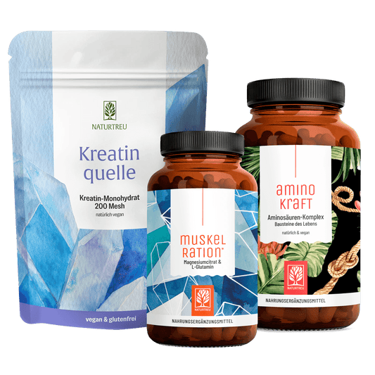 Rundum Fit Sparpaket: Kreatinquelle, Muskelration & Aminokraft