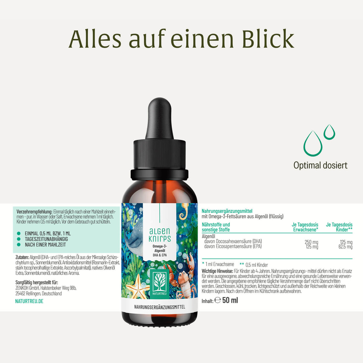 Onlineshop Creative Set Algenknirps Etikett 