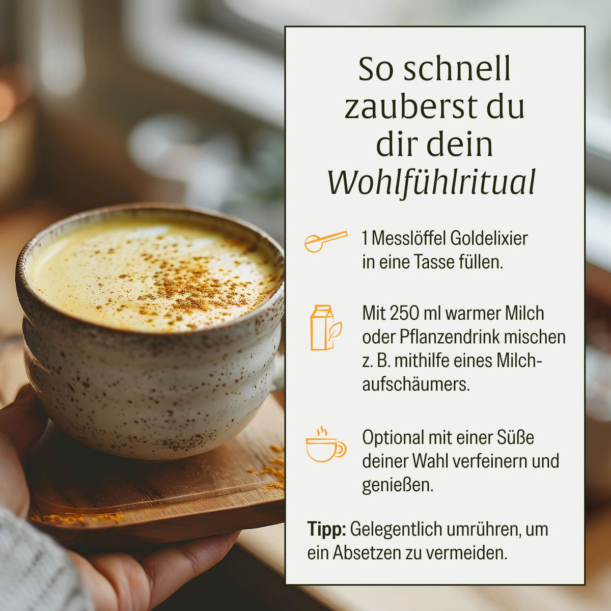 GOEL Goldelixier Creatives DE Onlineshop Zubereitung