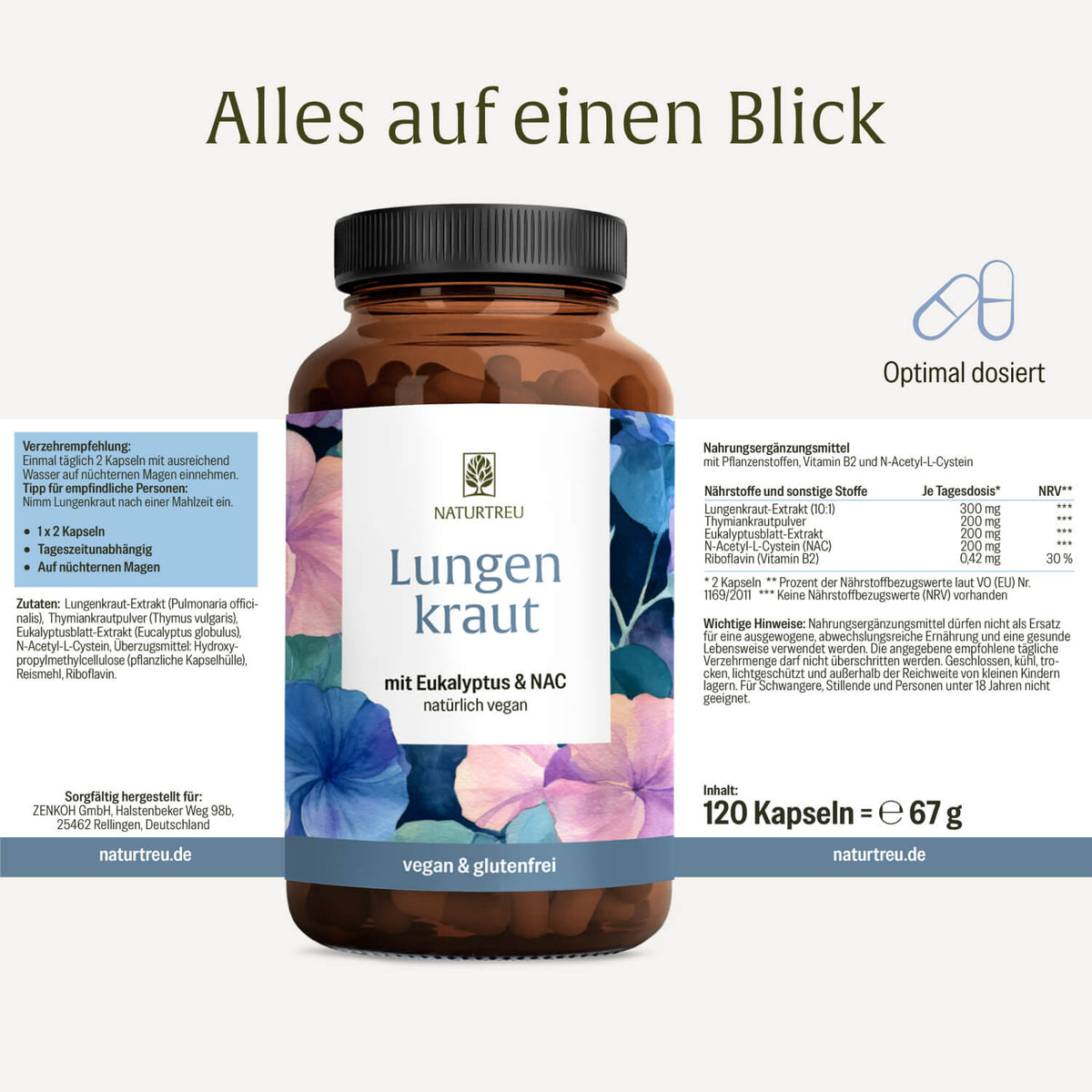 Lungenkraut Etikett 
