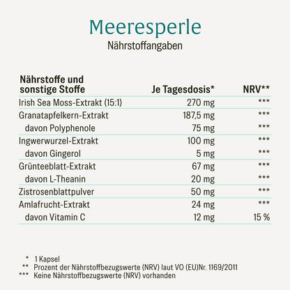 Meeresperle Naehrstoffe