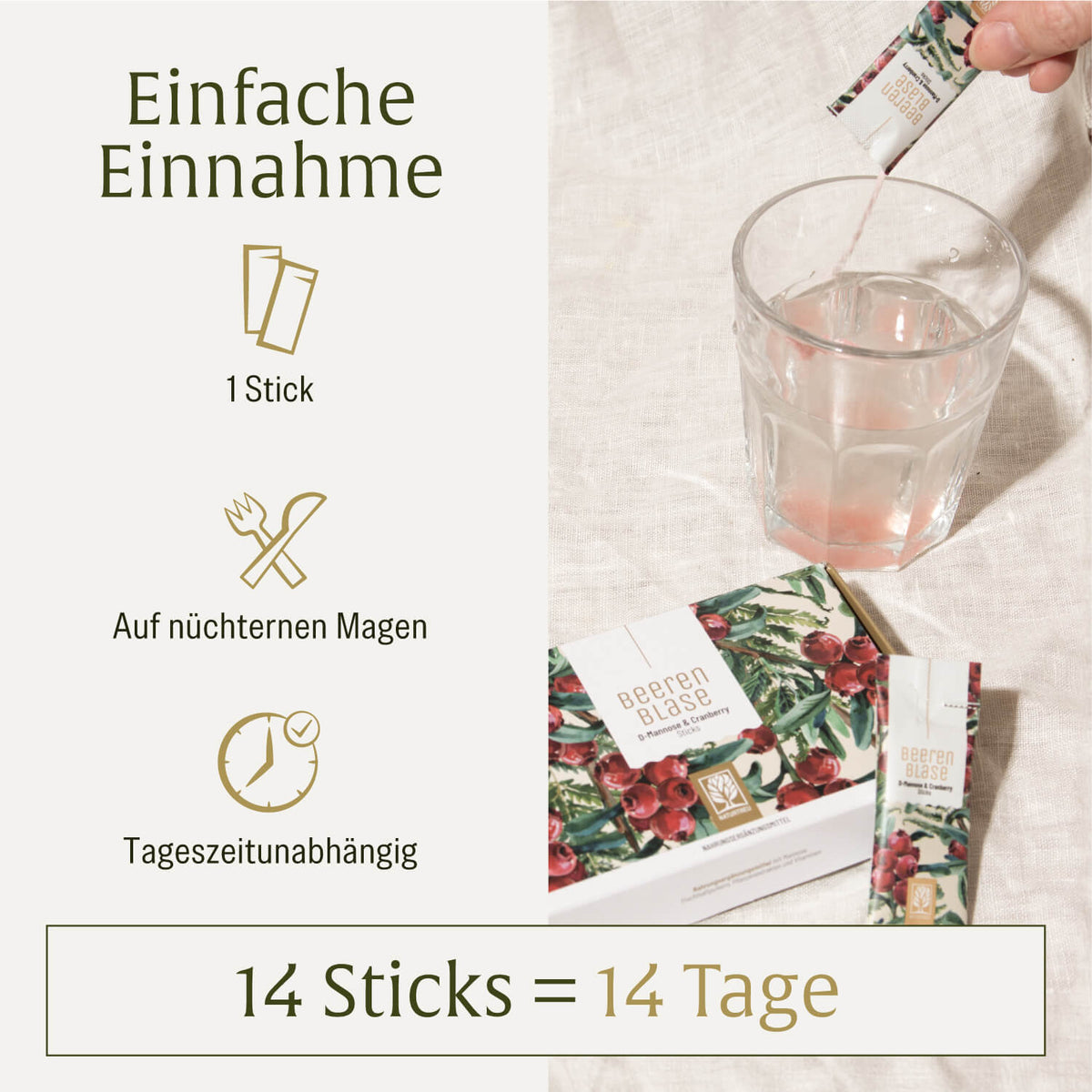 Beerenblase Einnahme
