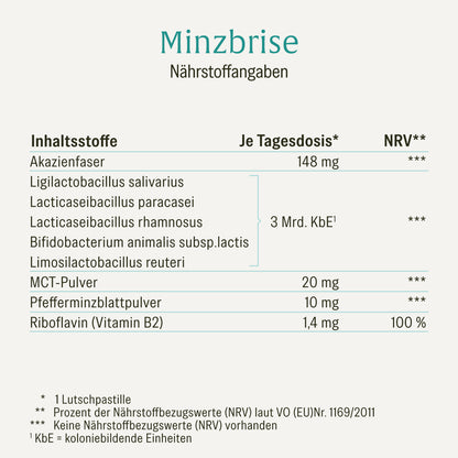 Minzbrise Creatives Onlineshop Naehrstofftabelle
