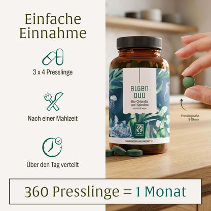 Algenduo: Bio-Spirulina & Bio-Chlorella