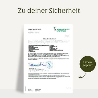 Aminokraft Aminosauren-Komplex Laborzertifikat DE