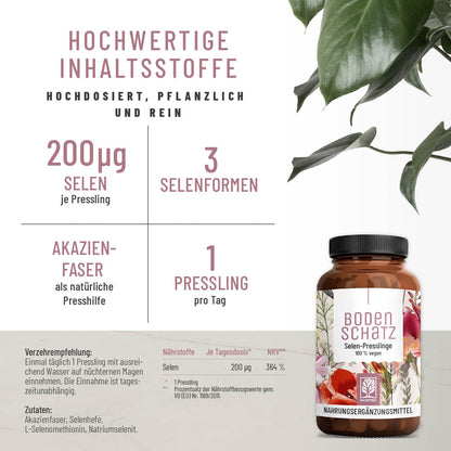 Bodenschatz Selen-Presslinge Inhaltsstoffe 