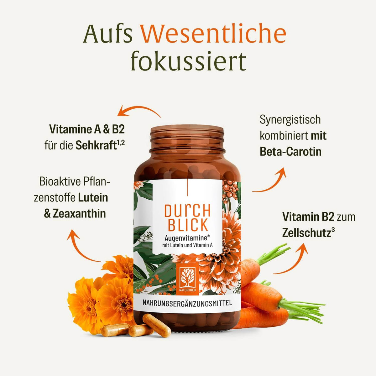 Durchblick Augenvitamine Hochwertige-Inhaltsstoffe