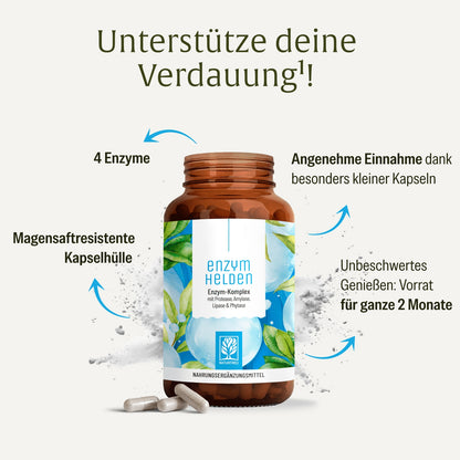 Enzymhelden Enzym-Komplex Hochwertige Inhaltsstoffe