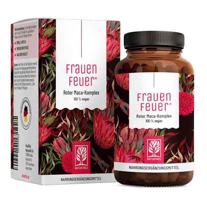 Frauenfeuer Roter-Maca-Komplex Titelbild