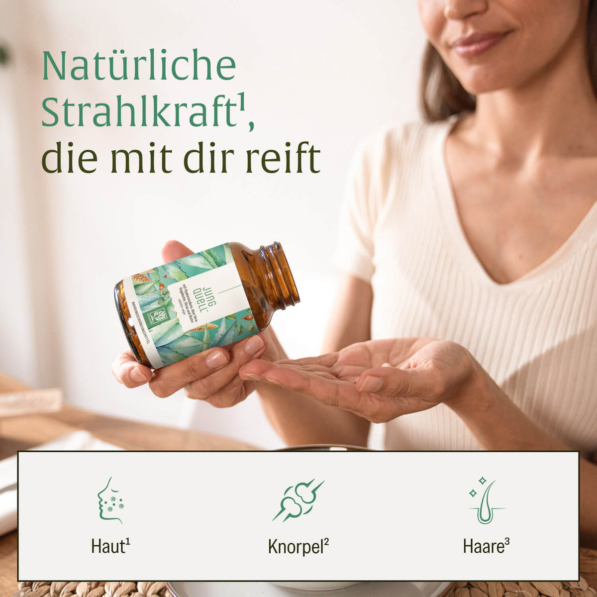 Jungquell mit-Hyaluronsaeure-Aloe-Vera-Hagebutte-Hirse-Biotin Moodbild Wirkung 
