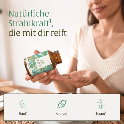 Jungquell mit-Hyaluronsaeure-Aloe-Vera-Hagebutte-Hirse-Biotin Moodbild Wirkung 