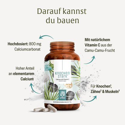 Knochenstark Calcium VitaminC Hochwertige Inhaltsstoffe