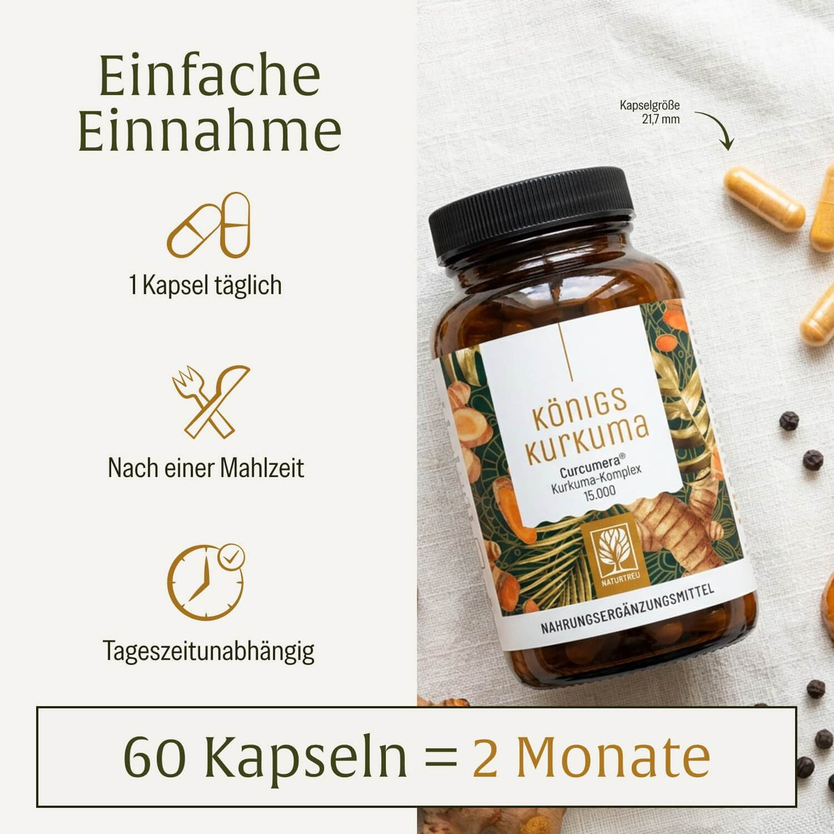 Koenigskurkuma Curcuma Komplex Einnahme