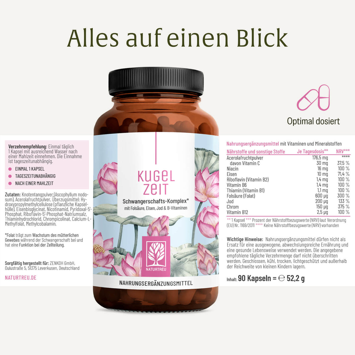 Kugelzeit Schwangerschafts-Komplex Etikett 
