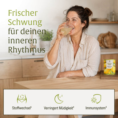 Grafik: Vitamin C leistet einen wichtigen Beitrag für Energie und Abwehrkräfte.