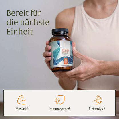 Muskelration Magnesiumcitrat L-Glutamin Onlineshop Wirkung