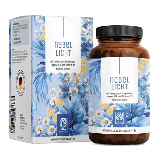 Nebellicht Mutterkraut Magnesium Ingwer Q10 Vitamin B2-Komplex Titelbild