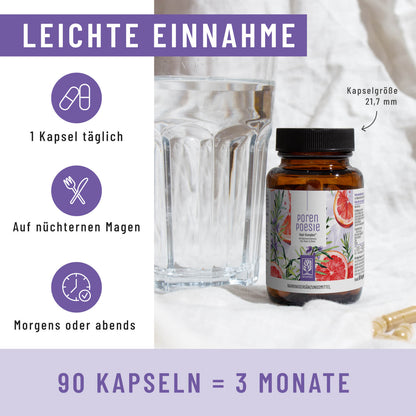Porenpoesie Haut-Komplex Einnahme