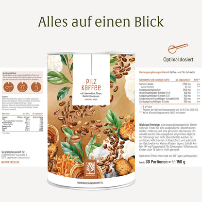 Pilzkaffee Kaffeegetraenkepulver Etikett 01