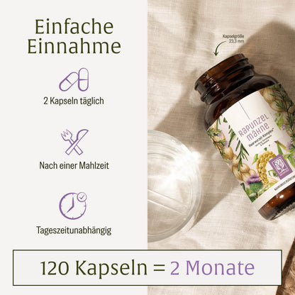Rapunzelmaehne Haarwurzel-Komplex Einnahme