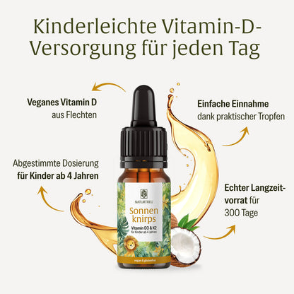 Sonnenkind Vitamin D3 K2 Inhaltsstoffe