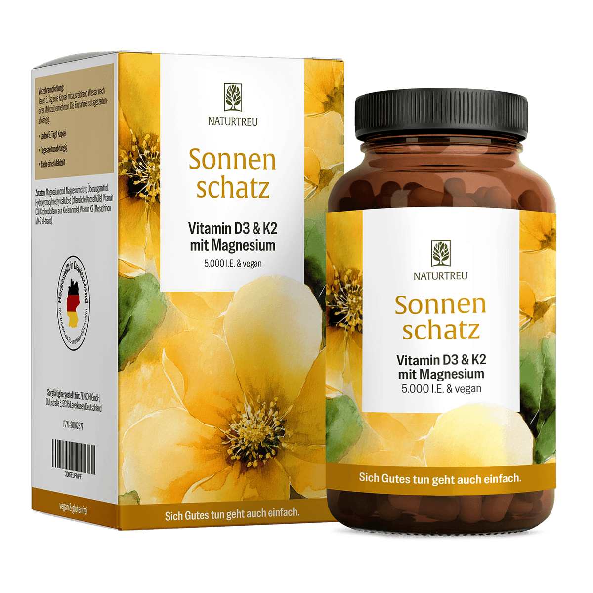 Sonnenschatz Vitamin D3-K2 Titelbild