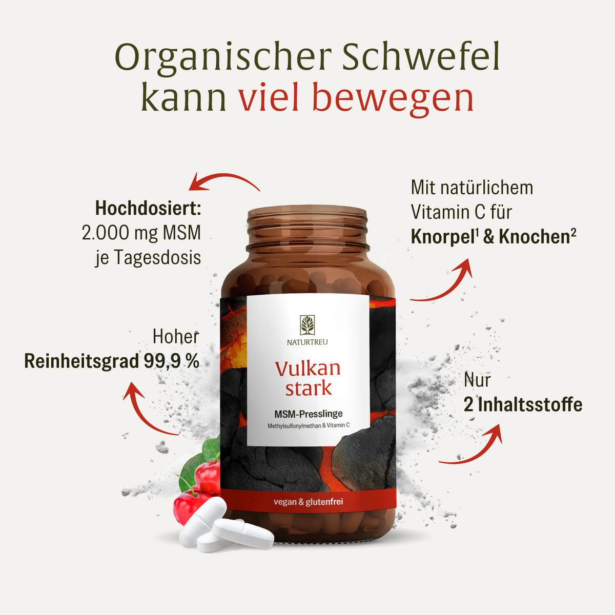 Vulkanstark Hochwertige Inhaltsstoffe 