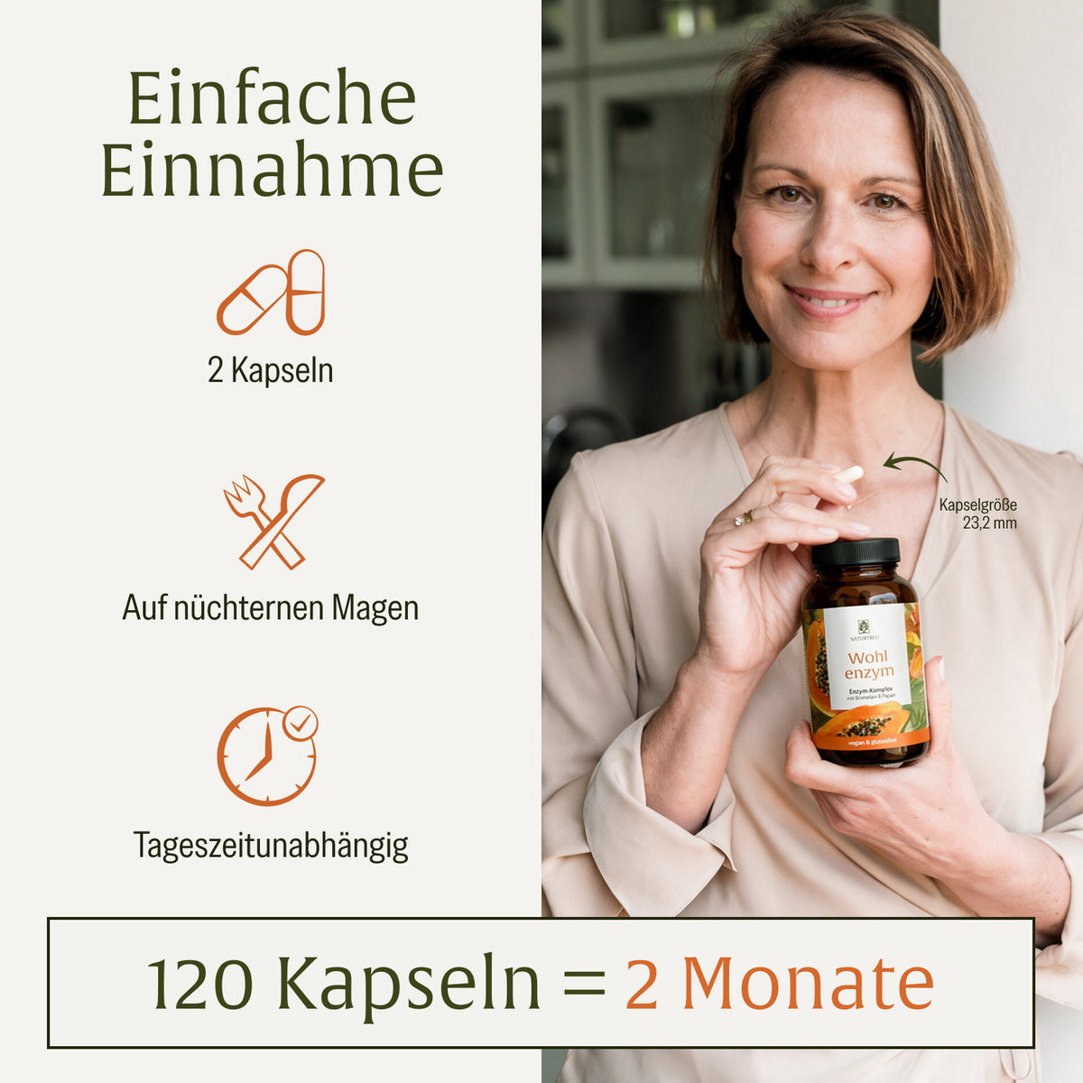Wohlenzym Enzym-Komplex mit Bromelain Papain Onlineshop Einfache Einnahme