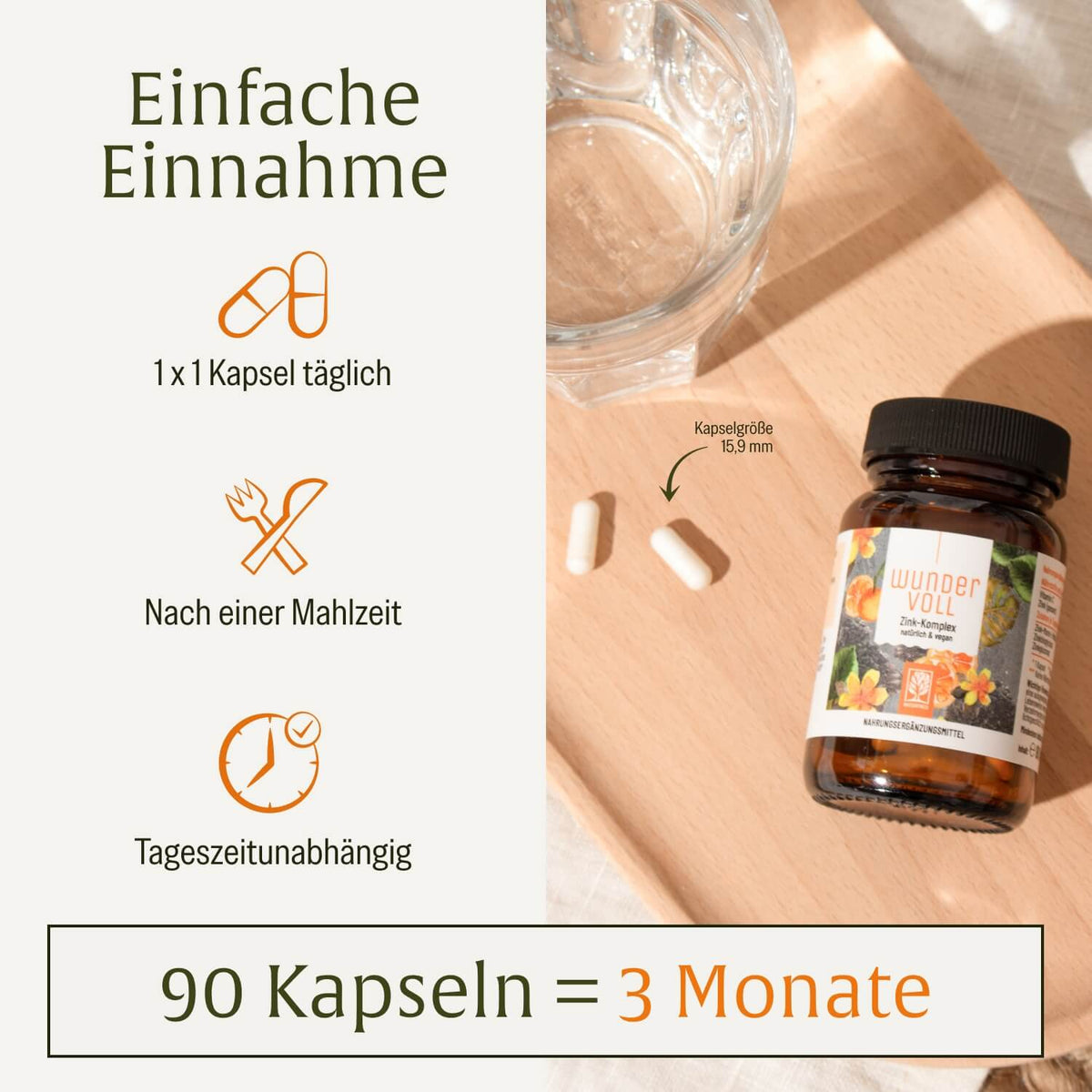 Wundervoll: Zink hochdosiert mit Vitamin C